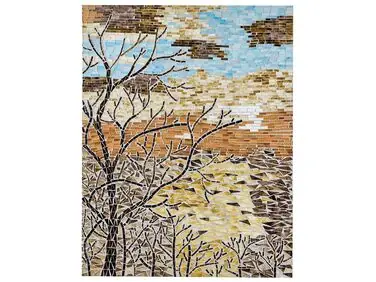 Wall Decor TAMIANG Glass 80 cm Multicolour - Home Accessories