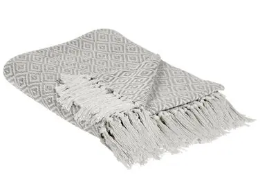 Blanket MITYAL Cotton 125 x 150 cm Taupe - Home Accessories