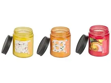 Conjunto de 3 velas aromáticas FRUITY BLOOM Cera de soja Notas afrutadas - Accesorios decorativos