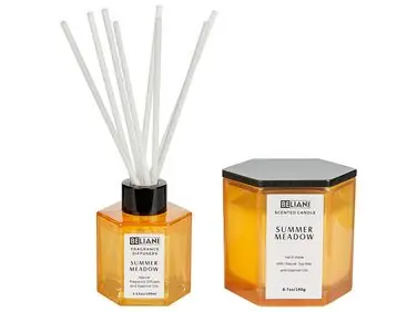 Vela aromática con difusor de fragancia CLASSY TINT Cera de soja Notas frescas - Accesorios decorativos