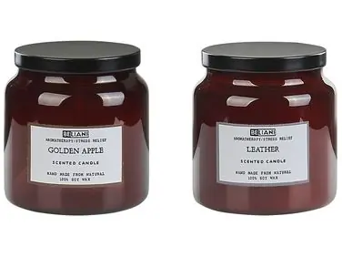 Conjunto de 2 velas aromáticas ABSOLUTE ALCHEMY Cera de soja Notas afrutadas Notas frescas - Accesorios decorativos