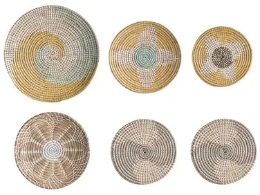 Conjunto de decoraciones colgantes BACNINH Algas marinas 46/35/30 cm Multicolor - Accesorios decorativos