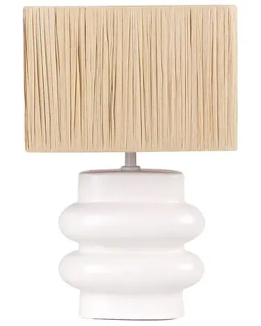 Lámpara de mesa JUDY Cerámica Blanco - Accesorios decorativos