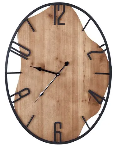 Reloj de pared MEYNES 46 cm Metal Negro - Accesorios decorativos
