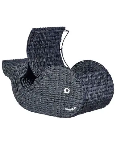 Cesta infantil Ballena ORANIA Mimbre Negro - Accesorios decorativos