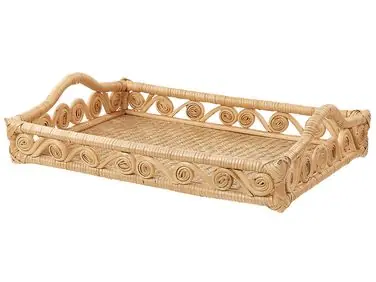 Bandeja decorativa CALAYAN Ratán Beige - Accesorios decorativos