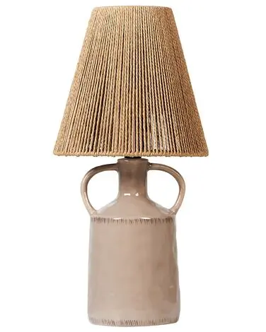 Lámpara de mesa LARISSOS Cerámica Gris pardo - Accesorios decorativos