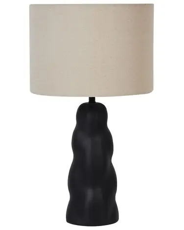 Lámpara de mesa VILAR Cerámica Negro - Accesorios decorativos