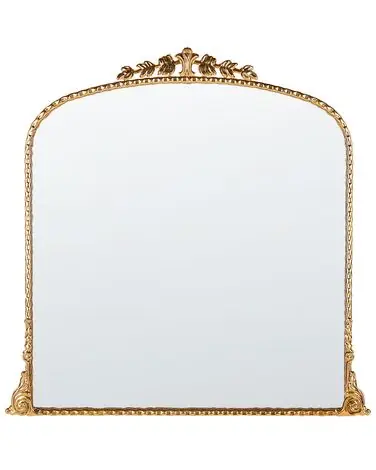 Wall Mirror LIVRY 71 cm 71 cm Metal Gold - Home Accessories