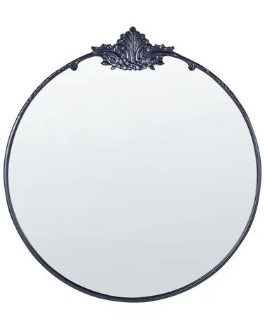 Wall Mirror SOMMANT 67 cm 76 cm Metal Black - Home Accessories