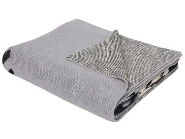 Blanket MATTA Cotton 130 x 170 cm Grey - Home Accessories