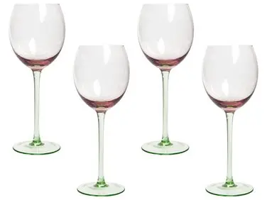 Set of 4 Wine Glasses DIOPSIDE 360 ml Pink - Dining Room