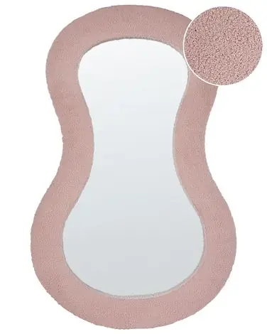 Wall Mirror PLANCHEZ 70 cm 112 cm Boucle Pink - Home Accessories