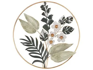Decoración de pared Flor DUBNIUM Metal 70 cm Verde - Accesorios decorativos