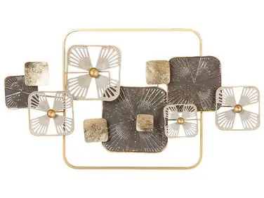 Decoración de pared LAWRENCIUM Metal 50 cm Multicolor - Accesorios decorativos