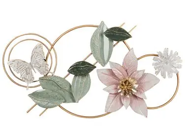 Wall Decor Flower THORIUM Metal 44 cm Multicolour - Home Accessories