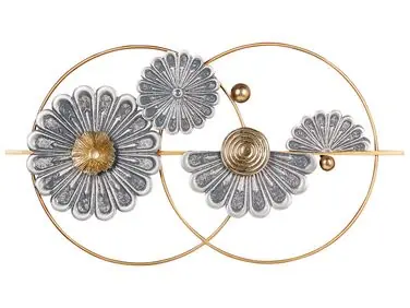 Decoración de pared Flor PROMETHIUM Metal 51 cm Dorado - Accesorios decorativos