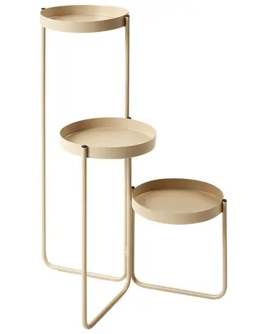 Soporte para macetas FRAGARIA Metal 42 cm Beige - Accesorios decorativos