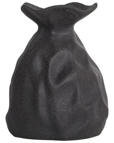 Jarrón para flores COONTAIL Gres 31 cm Negro - Accesorios decorativos