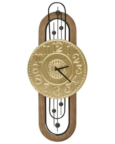 Reloj de pared NOBELIUM 36 cm Metal Dorado - Accesorios decorativos