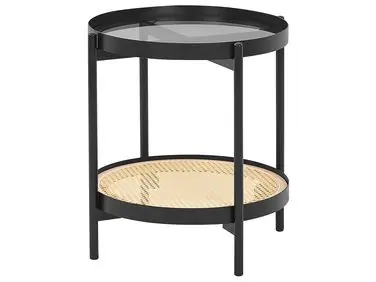 Mesa auxiliar RENO Metal Negro - Sala de estar