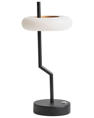 Wireless LED Table Lamp ALVIELA with Dimmer Metal Black - Home Accessories