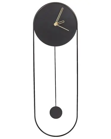 Reloj de pared SALVAN 20 cm Metal Negro - Accesorios decorativos
