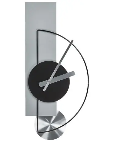 Wall Clock CEVINS 31 cm Metal Light Grey - Home Accessories