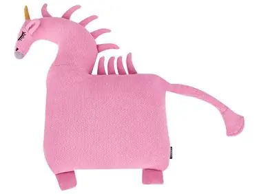 Conjunto de 2 cojines decorativos LAMMI Algodón 45 x 45 cm Rosa Unicornio - Accesorios decorativos