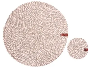12 Piece Placemats and Coasters Set PIPTURUS Jute Natural - Home Accessories