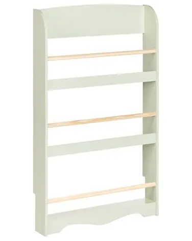 Wall Bookshelf LILOET 100 cm Light Green - Living Room