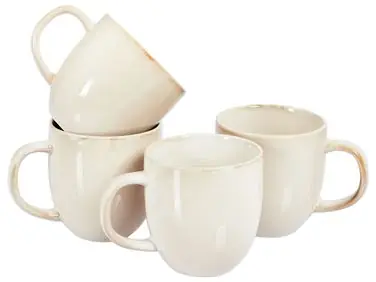 Conjunto de 4 tazas GINSENG Gres Beige claro - Comedor