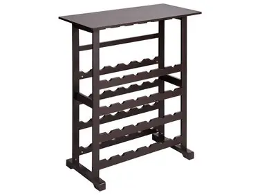 Wine Rack ROWLEY Dark Brown - Home Accessories