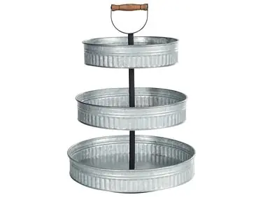 Soporte para tartas de 3 pisos KOUIGN Plateado - Accesorios decorativos