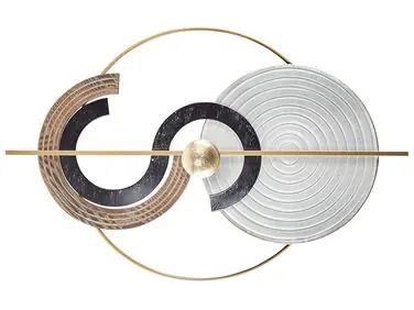 Decoración de pared BRAGA Metal 55 cm Multicolor - Accesorios decorativos