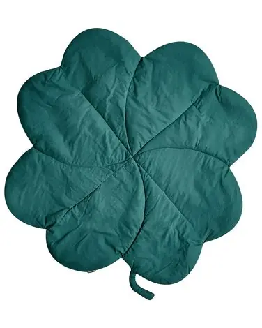 Alfombra de juego infantil ACADINE 110 x 110 cm Algodón Verde - Accesorios decorativos