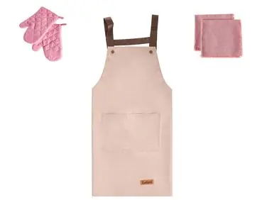 Conjunto de textiles de cocina LACTUCA Rosa - Accesorios decorativos