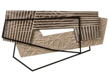 Decoración de pared ENNIS Metal 36 cm Marrón - Accesorios decorativos