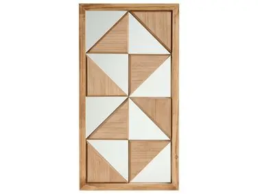 Decoración de pared HIESVILLE Madera de abeto 75 cm Marrón claro - Accesorios decorativos