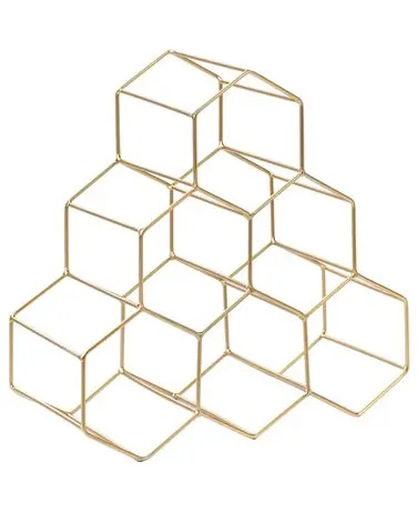 Wine Rack LISTOWEL Metal Gold - Home Accessories