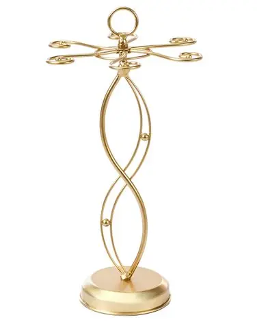 Wine Glass Rack LIMERICK Gold - Home Accessories
