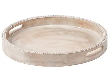 Bandeja de servir DAMANHUR Madera de mango Marrón claro - Accesorios decorativos