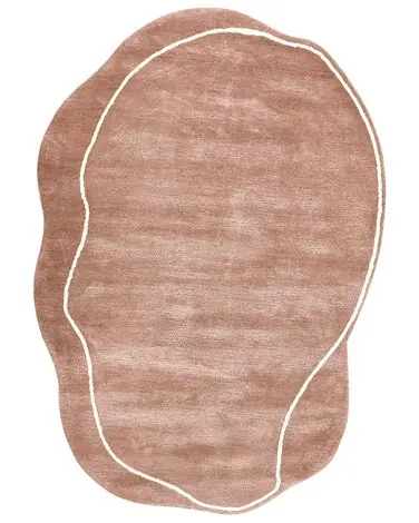 Alfombra DERA Marrón 160 x 230 cm Viscosa - Accesorios decorativos