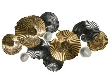 Wall Decor FRANCIUM Metal 50 cm Multicolour - Home Accessories