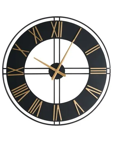 Reloj de pared PERIGNY 80 cm Metal Negro - Accesorios decorativos