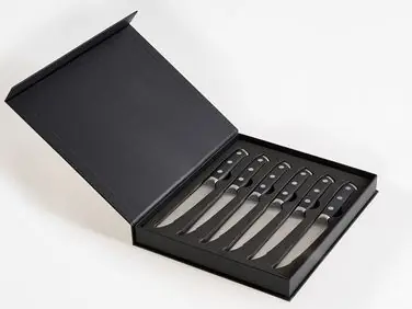 Conjunto de 6 cuchillos para carne TOYAMA Negro - Accesorios decorativos