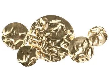 Decoración de pared CALRY Metal 43 cm Dorado - Accesorios decorativos