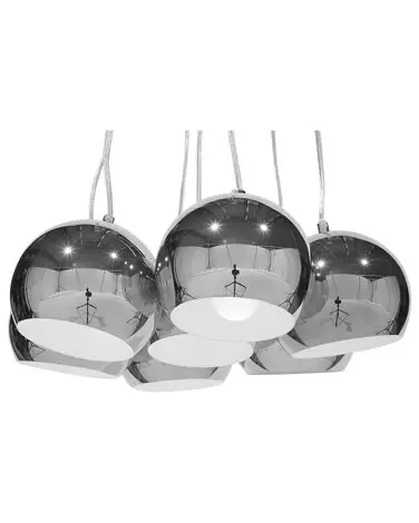 Lámpara colgante OLZA Metal Plateado - Accesorios decorativos
