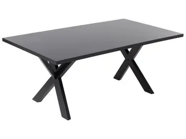 Mesa de comedor LISALA Negro 180 cm 100 cm