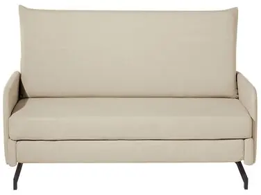 Sofá cama 2 plazas BELFAST Tela Beige - Sala de estar